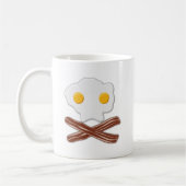 Eier und Bacon Skull Funny Funny Mug Kaffeetasse (Links)