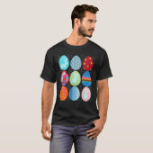 Eier und Kaninchen Niedlich Ostern T-Shirt (Vorne ganz)