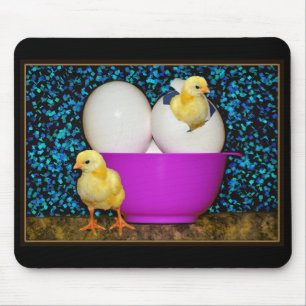 Eier und Küken-künstlerische Mausunterlage Mousepad