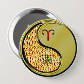 Eier und Metallziegen Button (Vorne & Hinten)