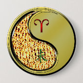 Eier und Metallziegen Button (Vorderseite)