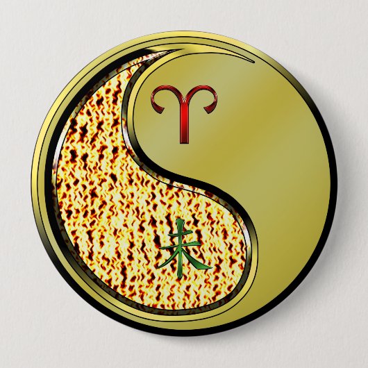 Eier und Metallziegen Button (Vorderseite)