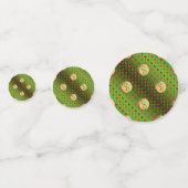 Eier und Metallziegen Konfetti (Rückseiten)