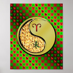 Eier und Metallziegen Poster