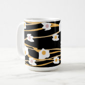 Eier- und Nudel-Abendessen-Muster Kaffeetasse (Vorderseite Links)