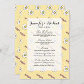 Eier und Speck-Frühstücks-Feinschmecker-lustiges Menükarte (Vorne/Hinten)