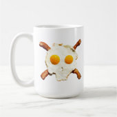Eier und Speck mit einer Seite des Schädels Kaffeetasse (Links)