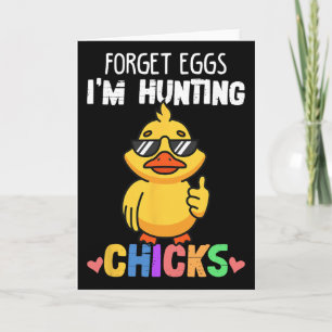 Eier Vergessen Ich Jage Küken Lustige Ostern Junge Karte