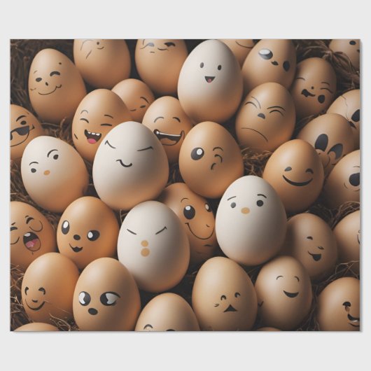 Eier - Wrapping Paper Geschenkpapier (Flach)