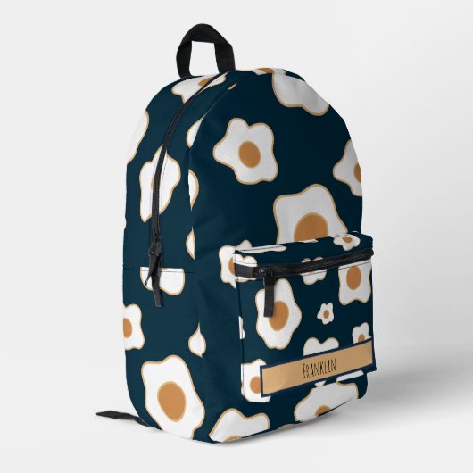 Eier Zeichnend Individuelle Name Bedruckter Rucksack (Rückseitige Ecke links)