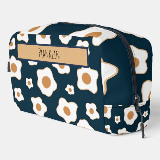 Eier Zeichnend Individuelle Name Waschbeutel (Rechte Ecke)