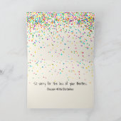 Eier zum 40. Geburtstag Karte (Innenseite)