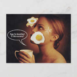 Eier zum Frühstück, in dieser Wirtschaft Kaffee fü Postkarte