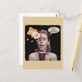 Eier zum Frühstück in dieser Wirtschaft surreale F Postkarte