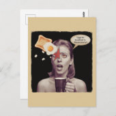 Eier zum Frühstück in dieser Wirtschaft surreale F Postkarte (Vorne/Hinten)