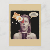 Eier zum Frühstück in dieser Wirtschaft surreale F Postkarte (Vorderseite)