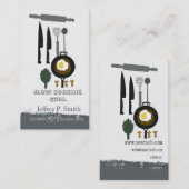 Eier zum Frühstück. Kochs-Koch-Catering Visitenkarte (Vorne/Hinten)