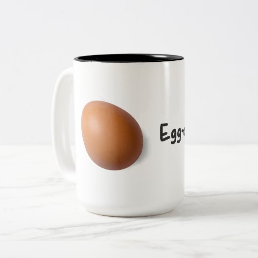 Eier Zweifarbige Tasse (Vorderseite Links)