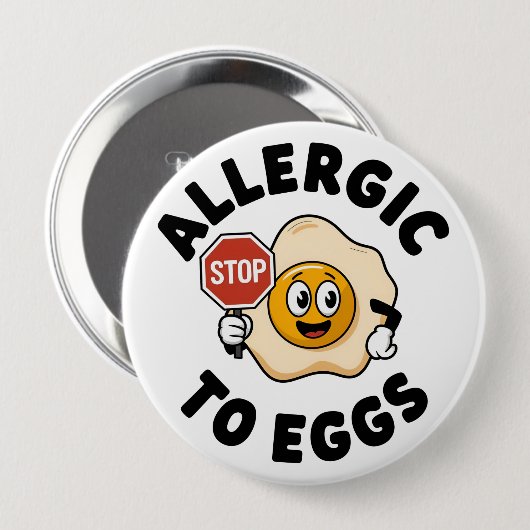 Eierallergie Button (Vorne & Hinten)