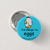Eierallergie Button (Vorne & Hinten)