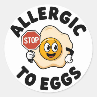 Eierallergie Runder Aufkleber