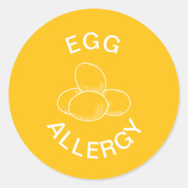Eierallergie Runder Aufkleber