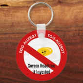 Eierallergie Schlüsselanhänger (Vorderseite)