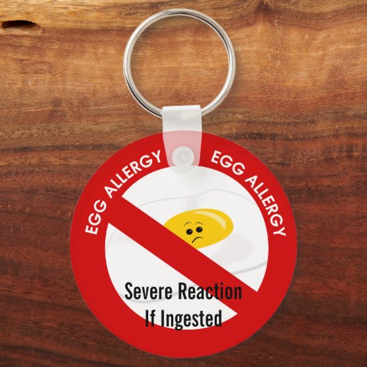 Eierallergie Schlüsselanhänger (Vorderseite)