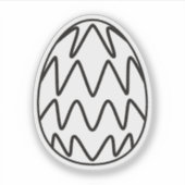 Eieraufkleber für Ostern Aufkleber (Vorderseite)