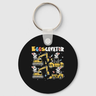 Eierbagger Ostereier-Suche Bau Trucks To Schlüsselanhänger
