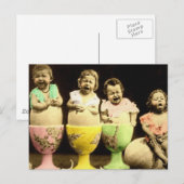 Eierbecher Babys Postkarte (Vorne/Hinten)