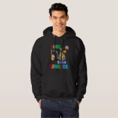 EierCavator Frohe Ostern Lustiger Bagger jagt E Hoodie (Vorne ganz)