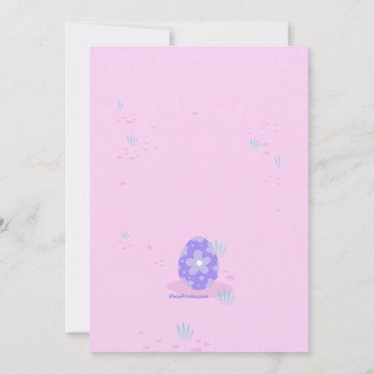 Eierdekoration Einladung (Rückseite)