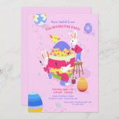 Eierdekoration Einladung (Vorne/Hinten)