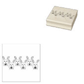 Eierförmige Osterkaninchen Gummistempel (Stempel)