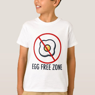 Eierfreie Zone Lebensmittelallergie Aufklärung Kin T-Shirt