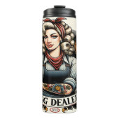 Eierhändler - Hähnchen im Retro-Landhaus Thermosbecher (Vorderseite)