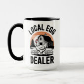 Eierhändler vor Ort - Eggelli Spaß - Funny Gift Tasse (Links)