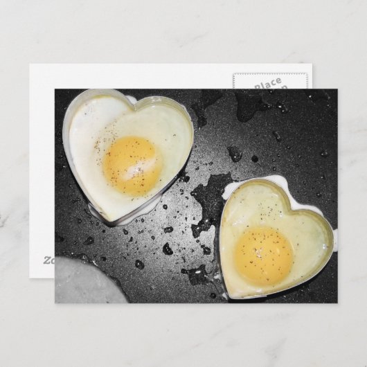 Eierherzen Postkarte (Vorne/Hinten)