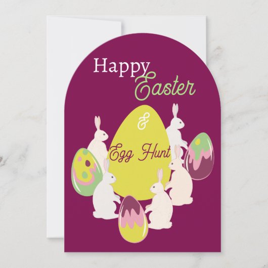 Eierjagd. Einladung (Vorderseite)