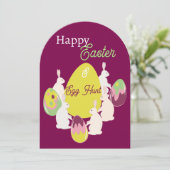 Eierjagd. Einladung (Stehend Vorderseite)