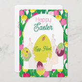 Eierjagd. Einladung (Vorne/Hinten)