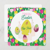 Eierjagd. Einladung (Vorne/Hinten)