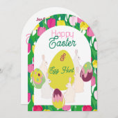 Eierjagd. Einladung (Vorne/Hinten)