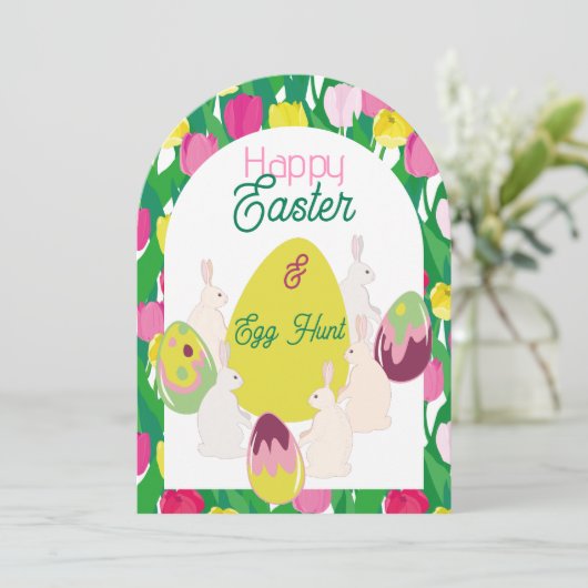 Eierjagd. Einladung (Stehend Vorderseite)