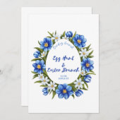 Eierjagd, Osterbrunch Einladung (Vorne/Hinten)