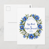 Eierjagd, Osterbrunch Postkarte (Vorne/Hinten)