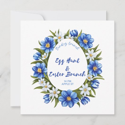 Eierjagd, Osterbrunch Save The Date (Vorderseite)