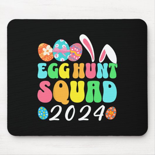 Eierjagd Squad 2024 Ostereier Crew Matchi Mousepad (Vorne)