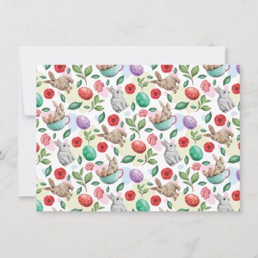 Eierjagd und Brunch Einladung (Rückseite)